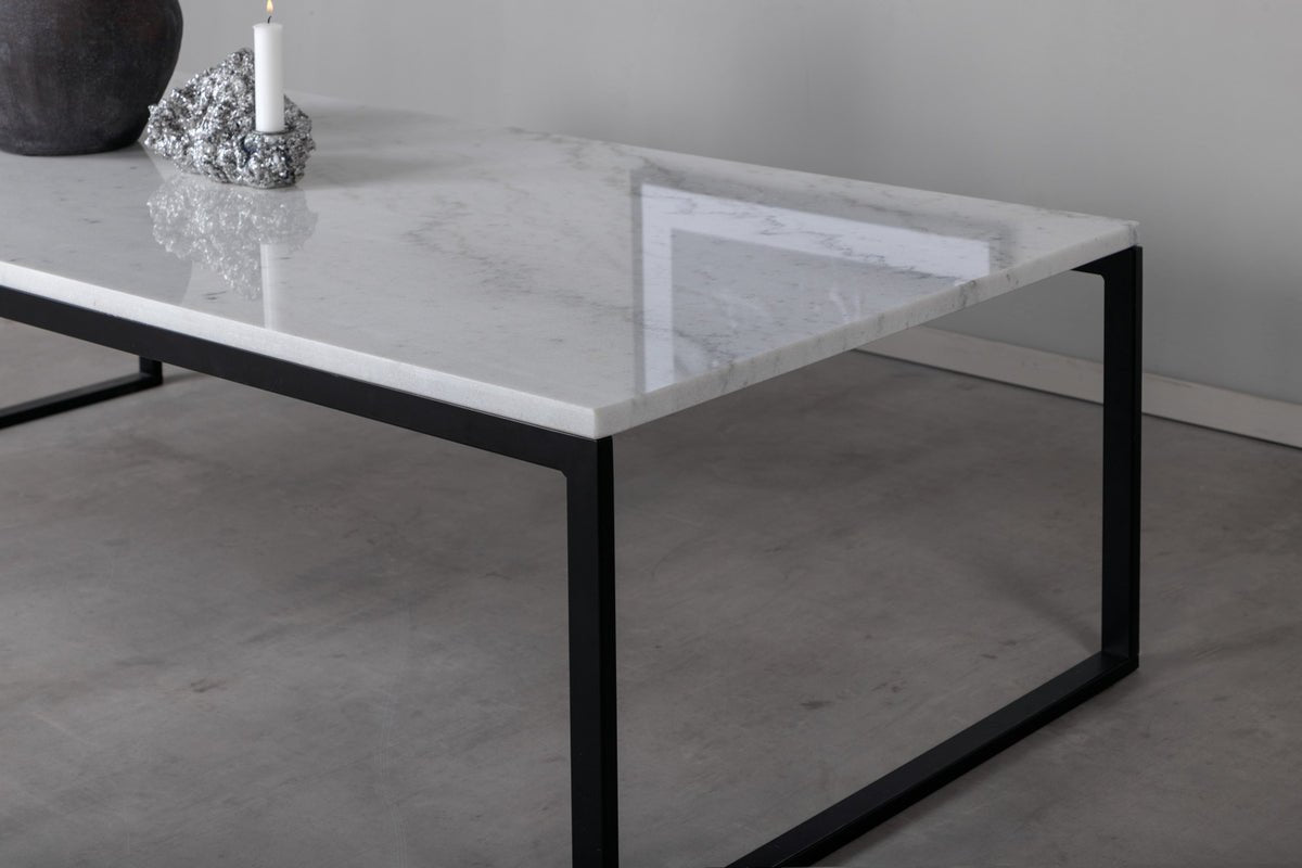 Coffee table Carola - with marble tabletop