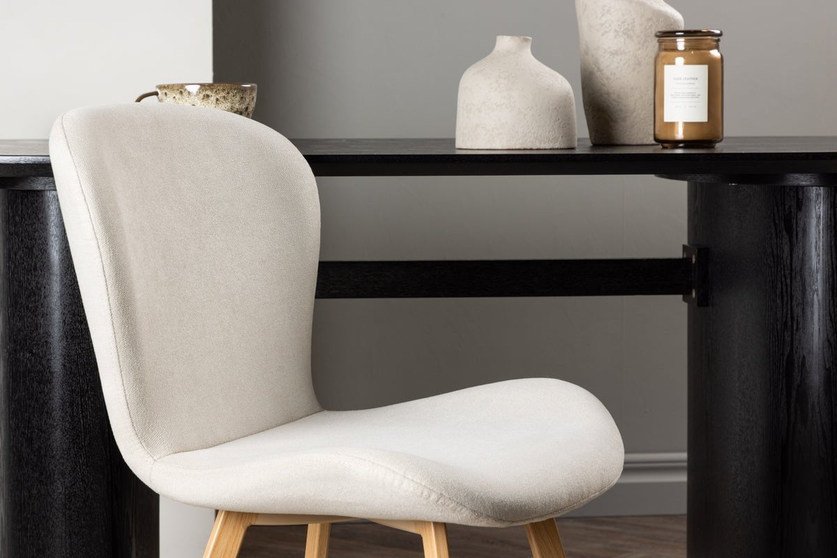 2er Set - Stuhl Amara mit gepolsterter Sitzfläche