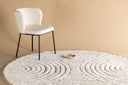 Rug Paco – with ribbed texture made of polyester & cotton