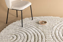 Rug Paco – with ribbed texture made of polyester & cotton