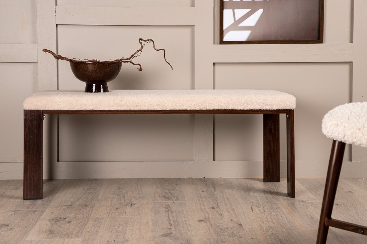 Bench "Leli" – with soft fleece seat surface