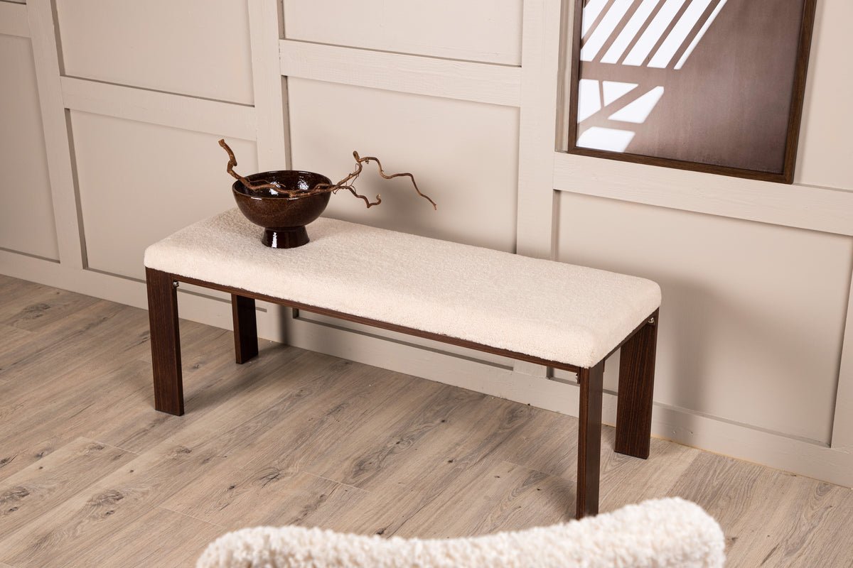 Bench "Leli" – with soft fleece seat surface