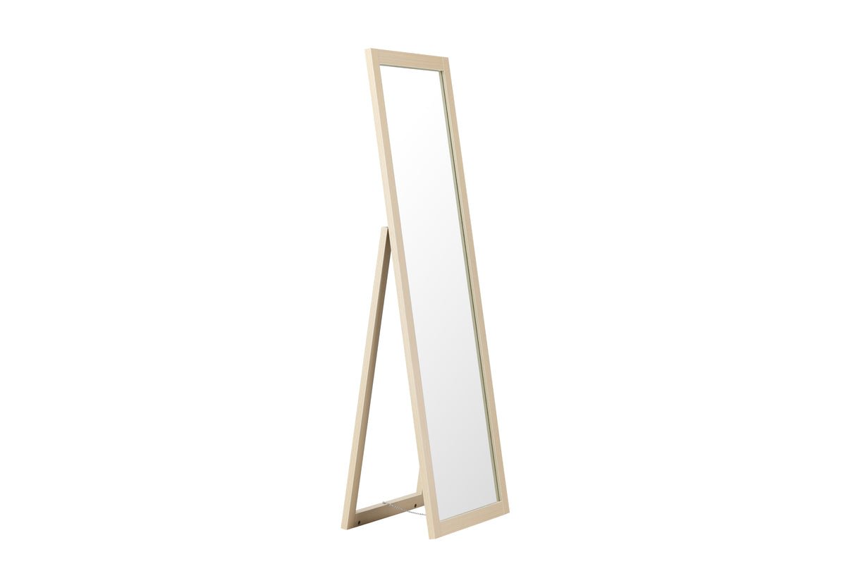 Spiegel Stelina – with stand base and frame in wood look