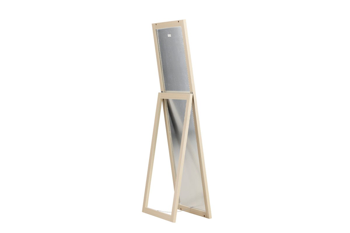 Spiegel Stelina – with stand base and frame in wood look