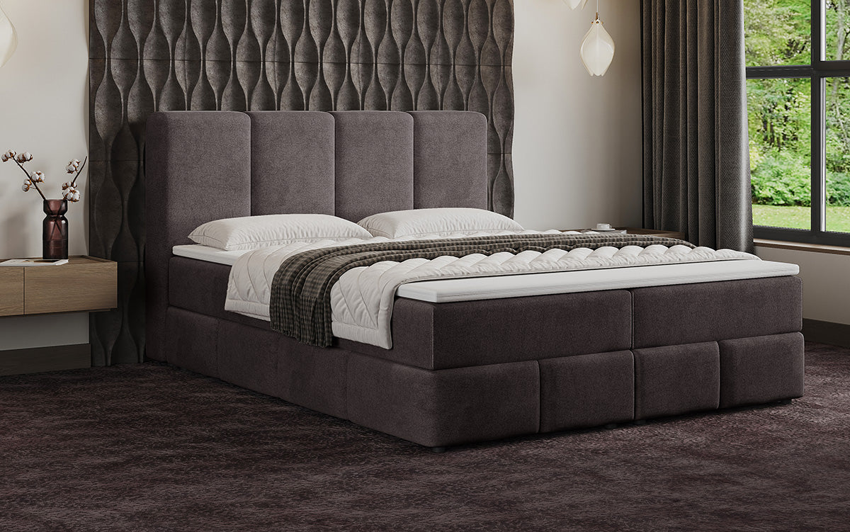 Boxspringbett Venedig Samt mit Stauraum