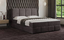 Box spring bed Venice velvet with storage