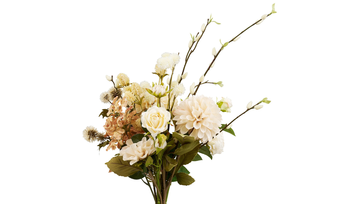 Artificial flower bouquet Cappuccino - in shades of brown