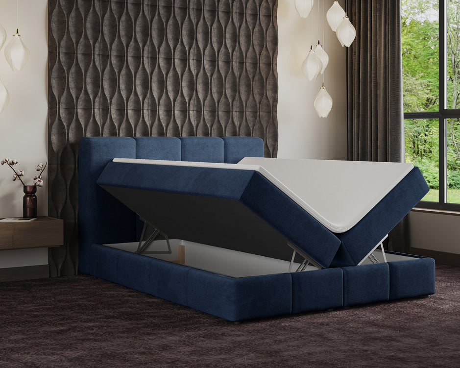Boxspringbett Venedig Samt mit Stauraum