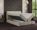 Box spring bed Venice velvet with storage