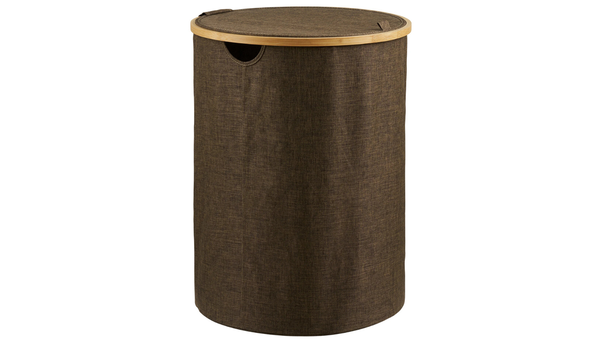 Laundry basket Marcello - made of bamboo and polyester