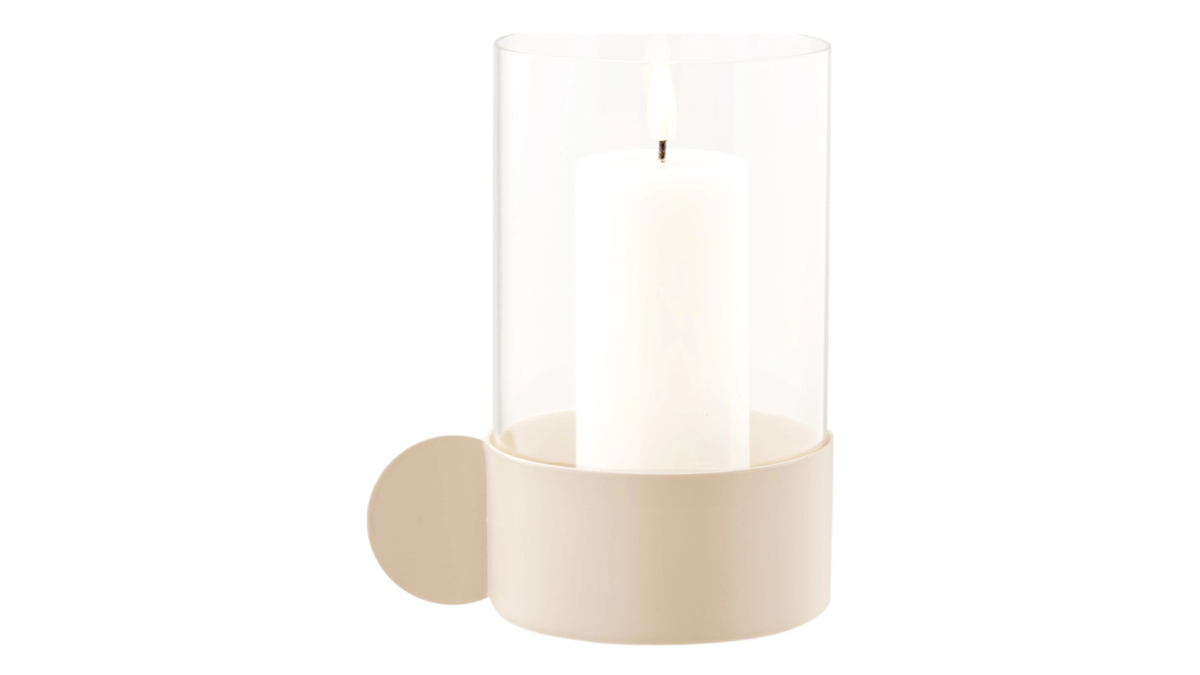 Candle holder Merci - made of glass and metal