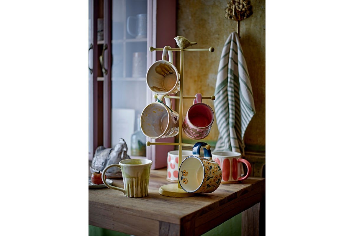 Cup Set "Linora" – Rose-Colored Stoneware (3-Piece)