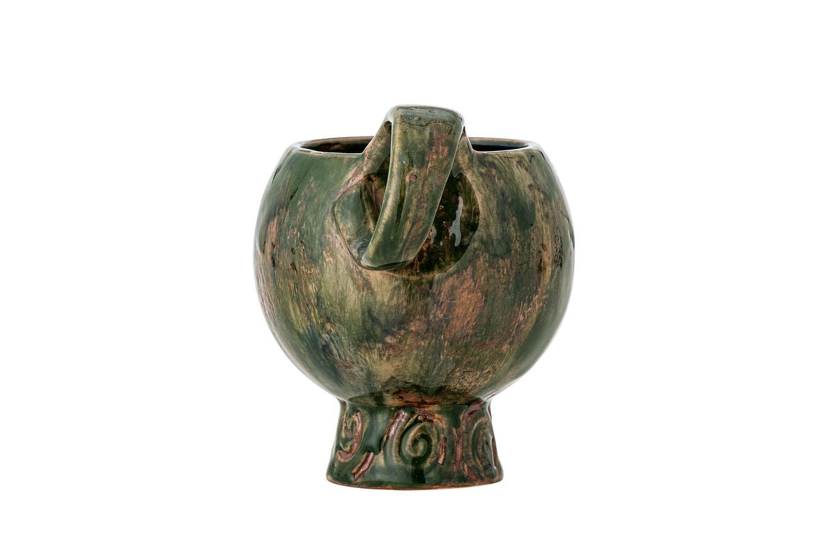 Cup Set "Elane" – Green Stoneware (4-piece)