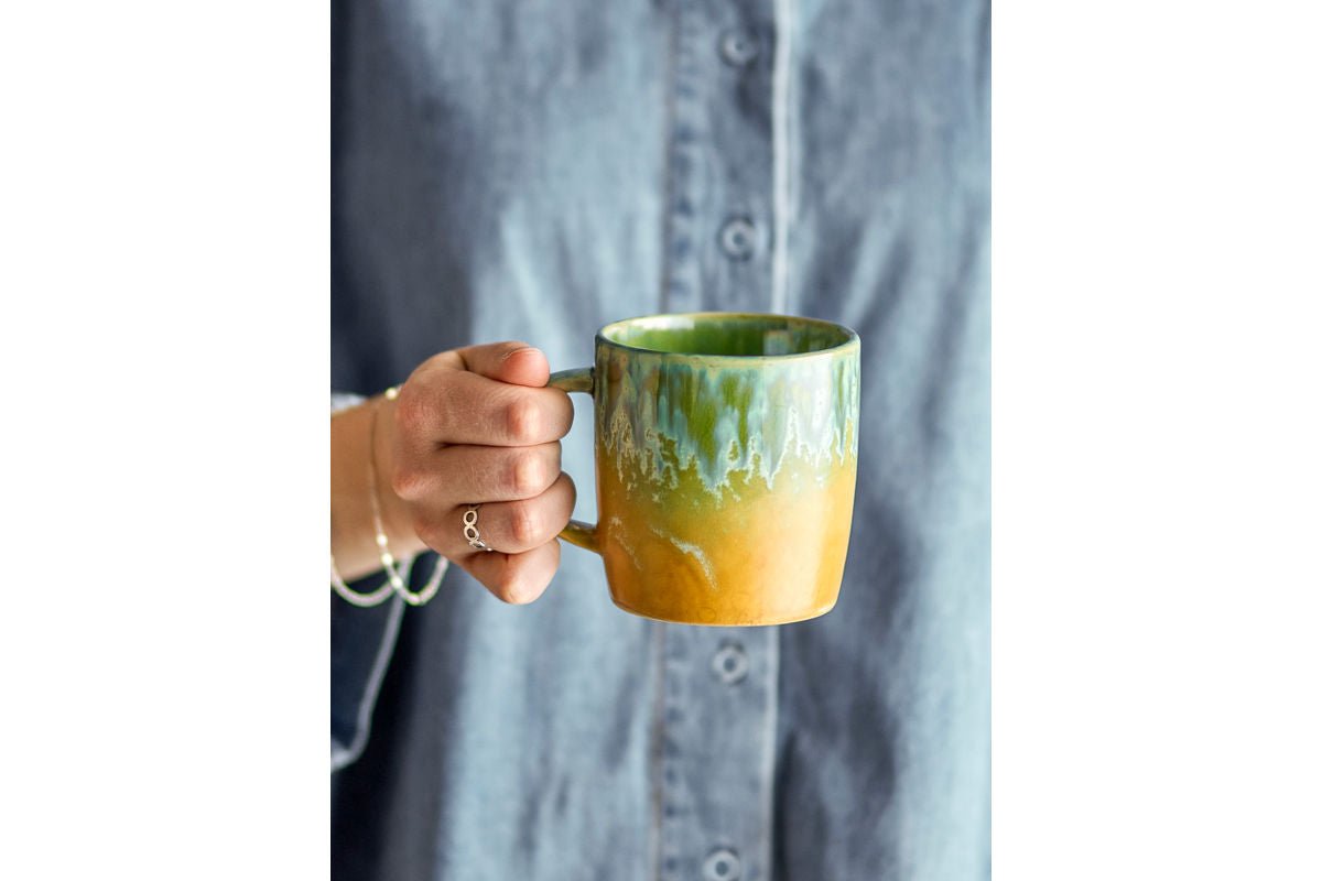 Cup "Elvian" – Green Stoneware