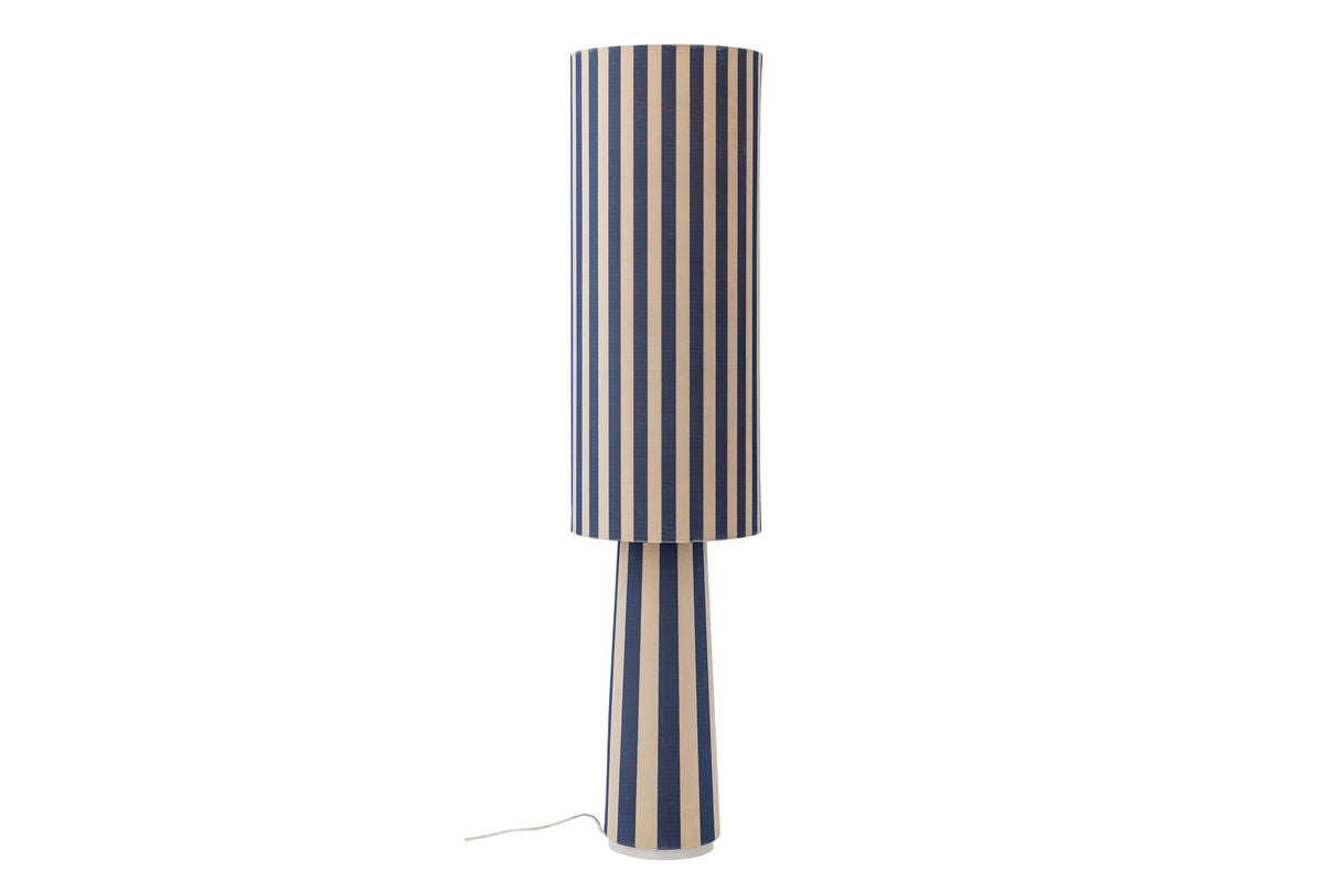 Floor lamp Feli – Velour shade in Blue