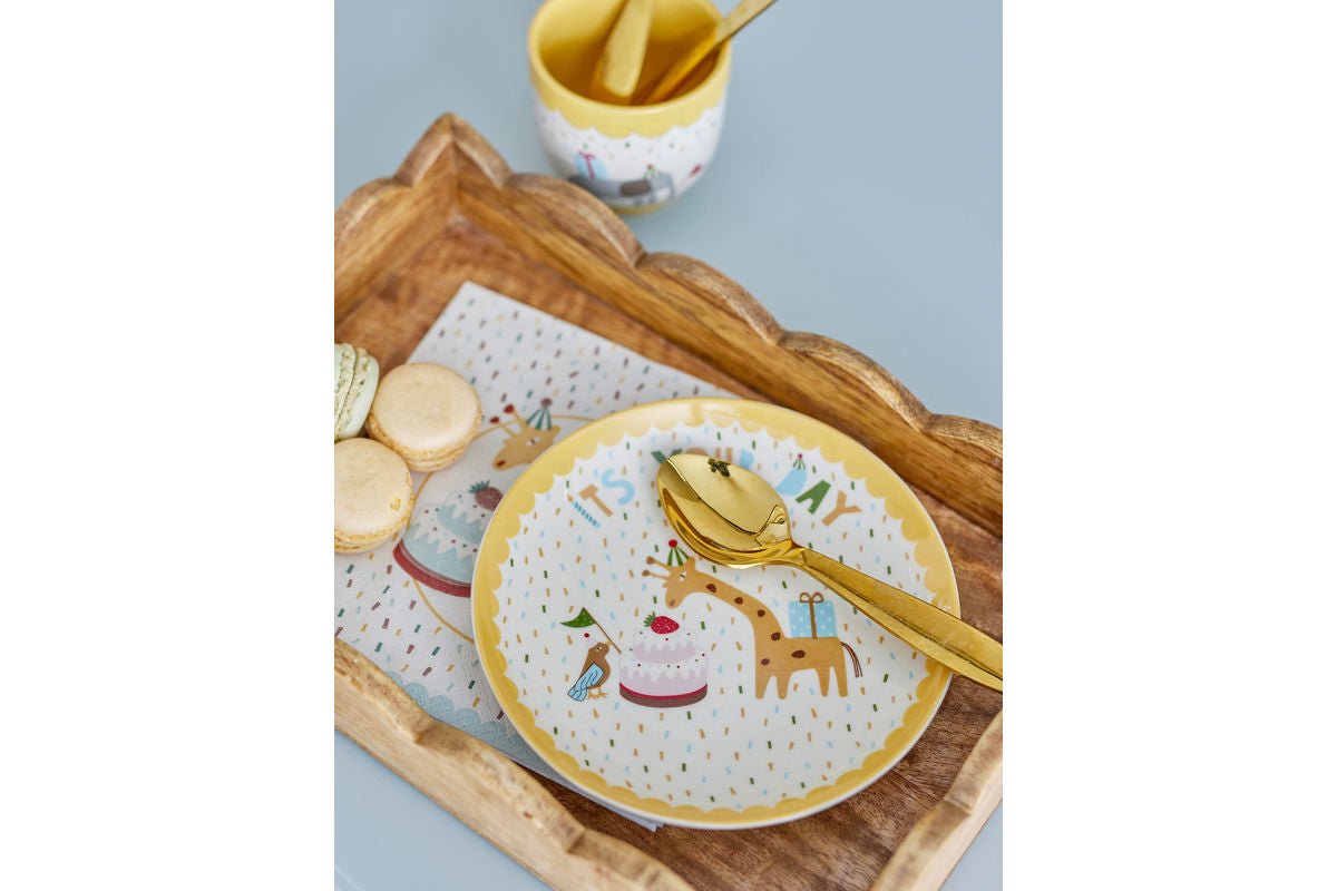 Teller Eirvik – Gelb, gefertigt aus Steingut