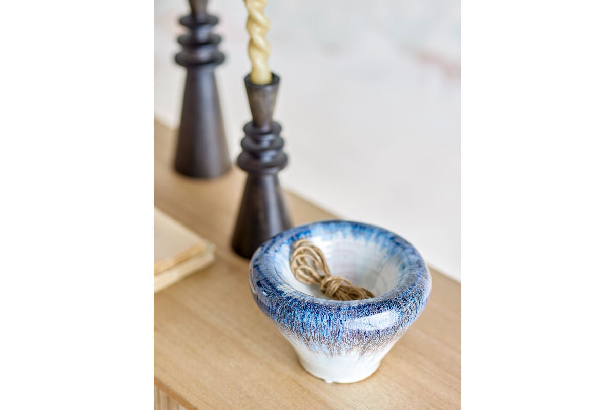 Schale „Mireya“ – Blaues Steingut