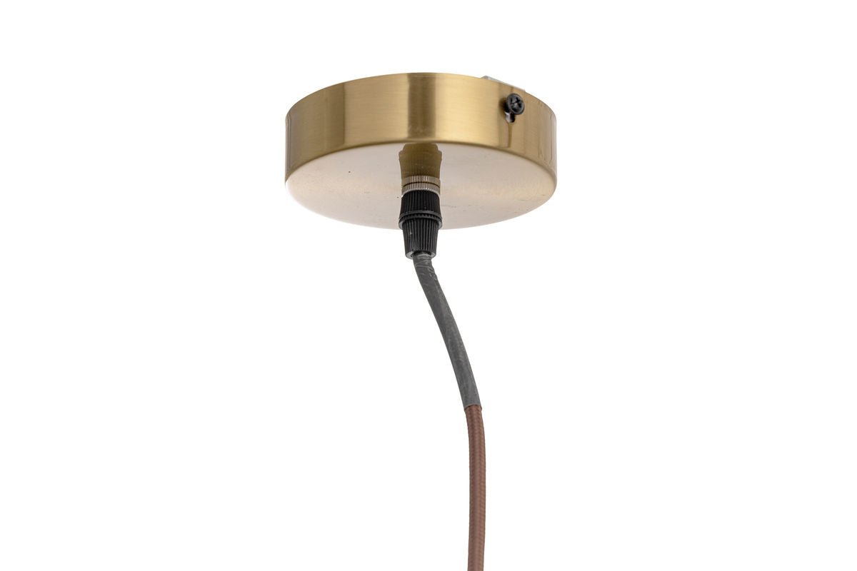 Pendant Light Dana – Gray Glass with Gold Frame