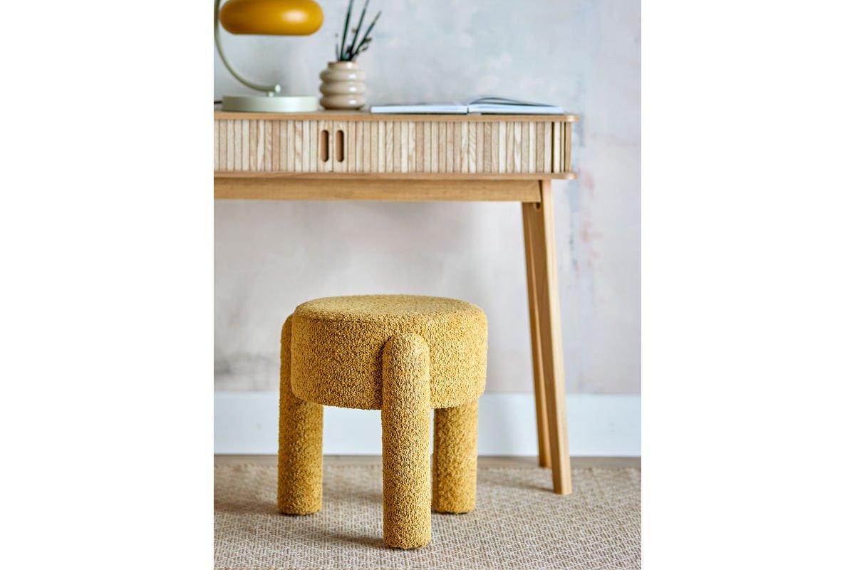 Side Stool Bini – Decorative Stool in Yellow