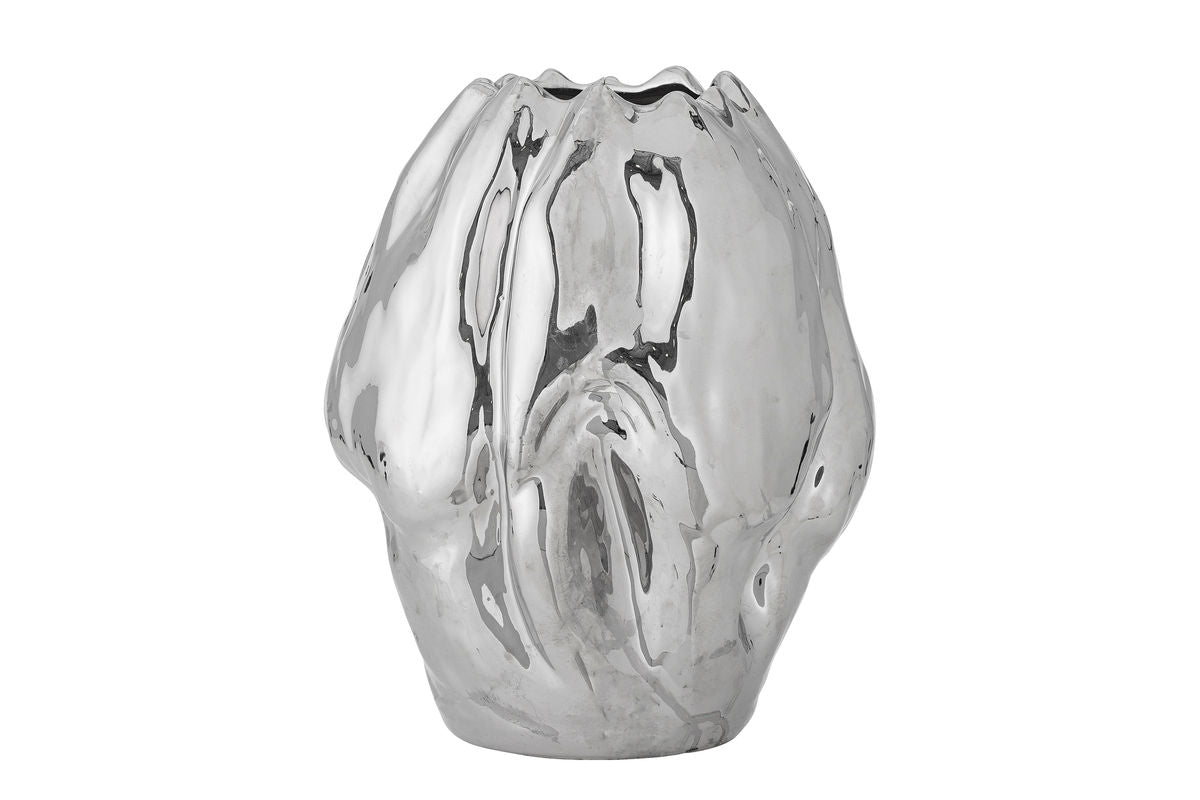 Vase "Argon" – Silver Stoneware