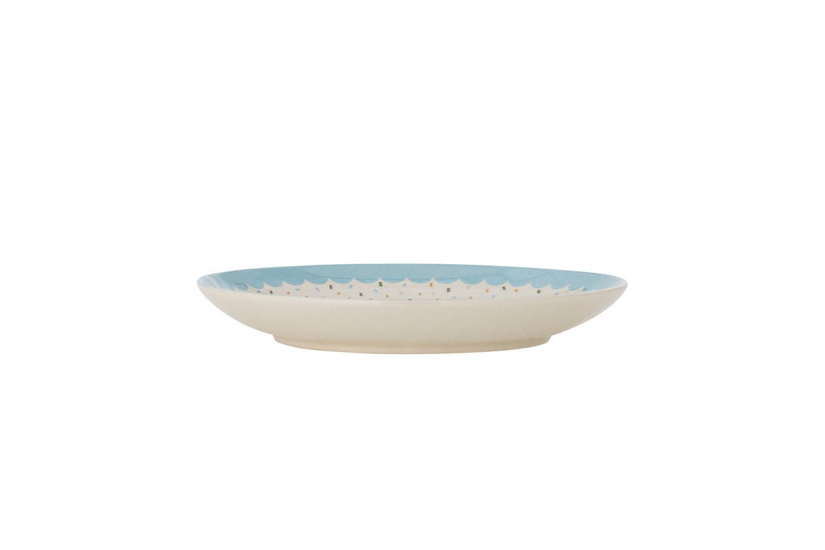 Eirvik Plate – Blue, made of stoneware
