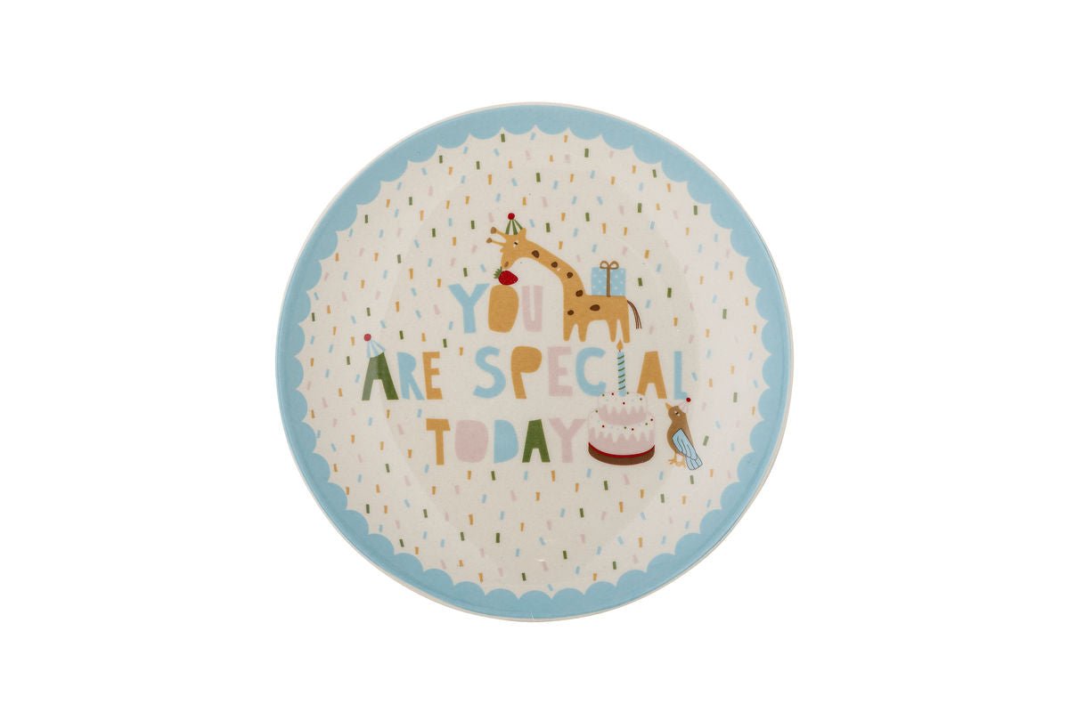 Eirvik Plate – Blue, made of stoneware