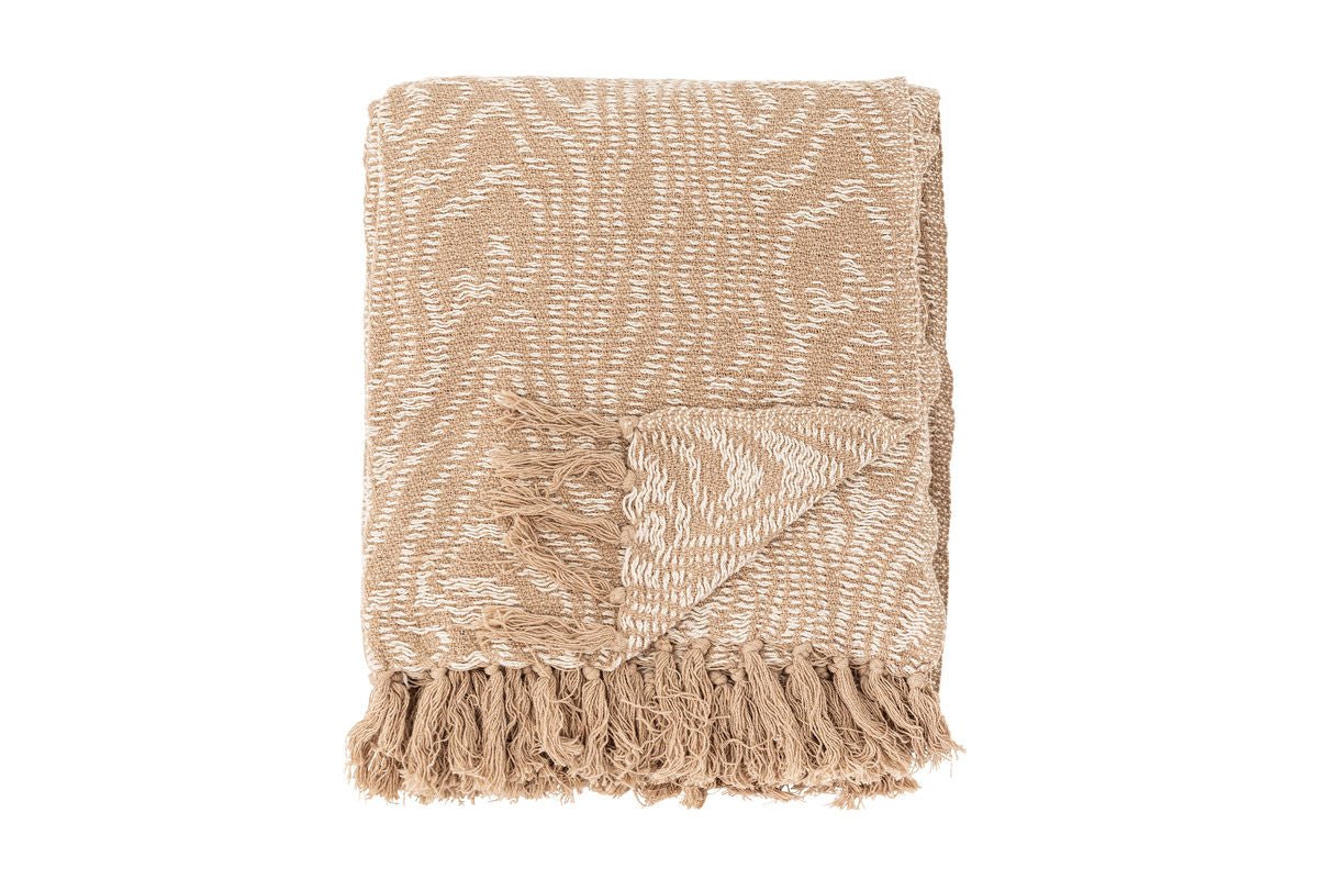 Bedspread Sanda – Organic Pattern in Brown