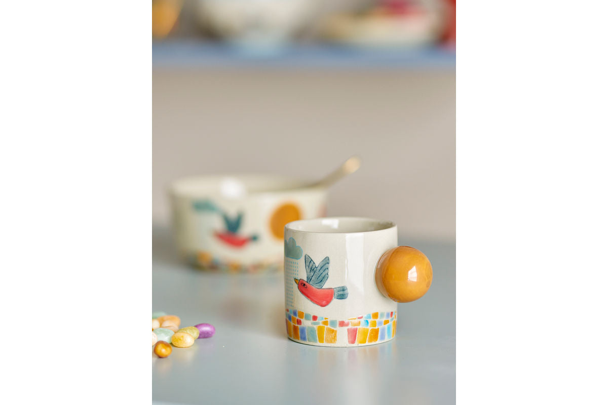 Tasse Zephyr – Natur, aus Steingut