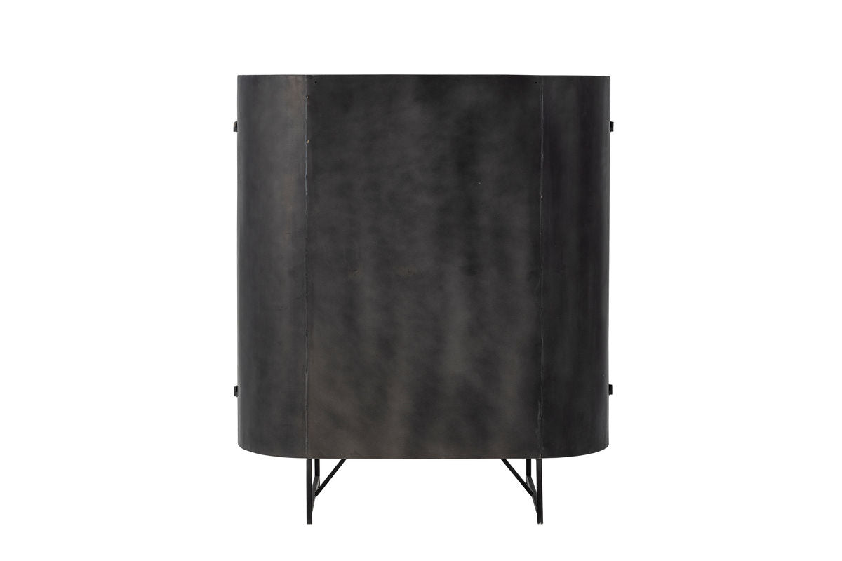 Kommode Elvara – Metallrahmen mit Wiener Geflecht in Naturton