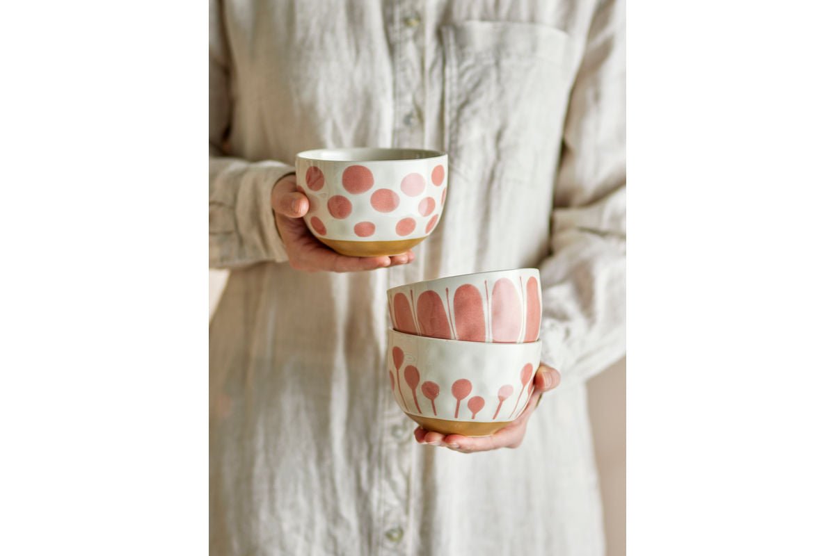 Schale Loréa – aus Steingut gefertigt - 3er Set