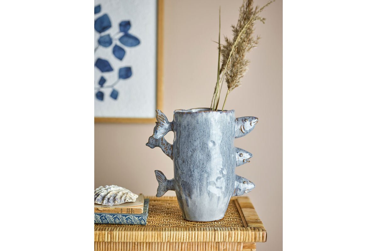 Vase "3 Fishes" – made of stoneware