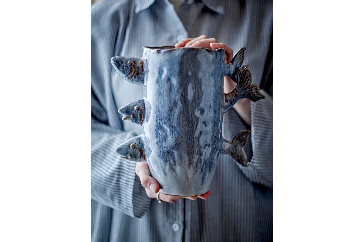 Vase "3 Fishes" – made of stoneware