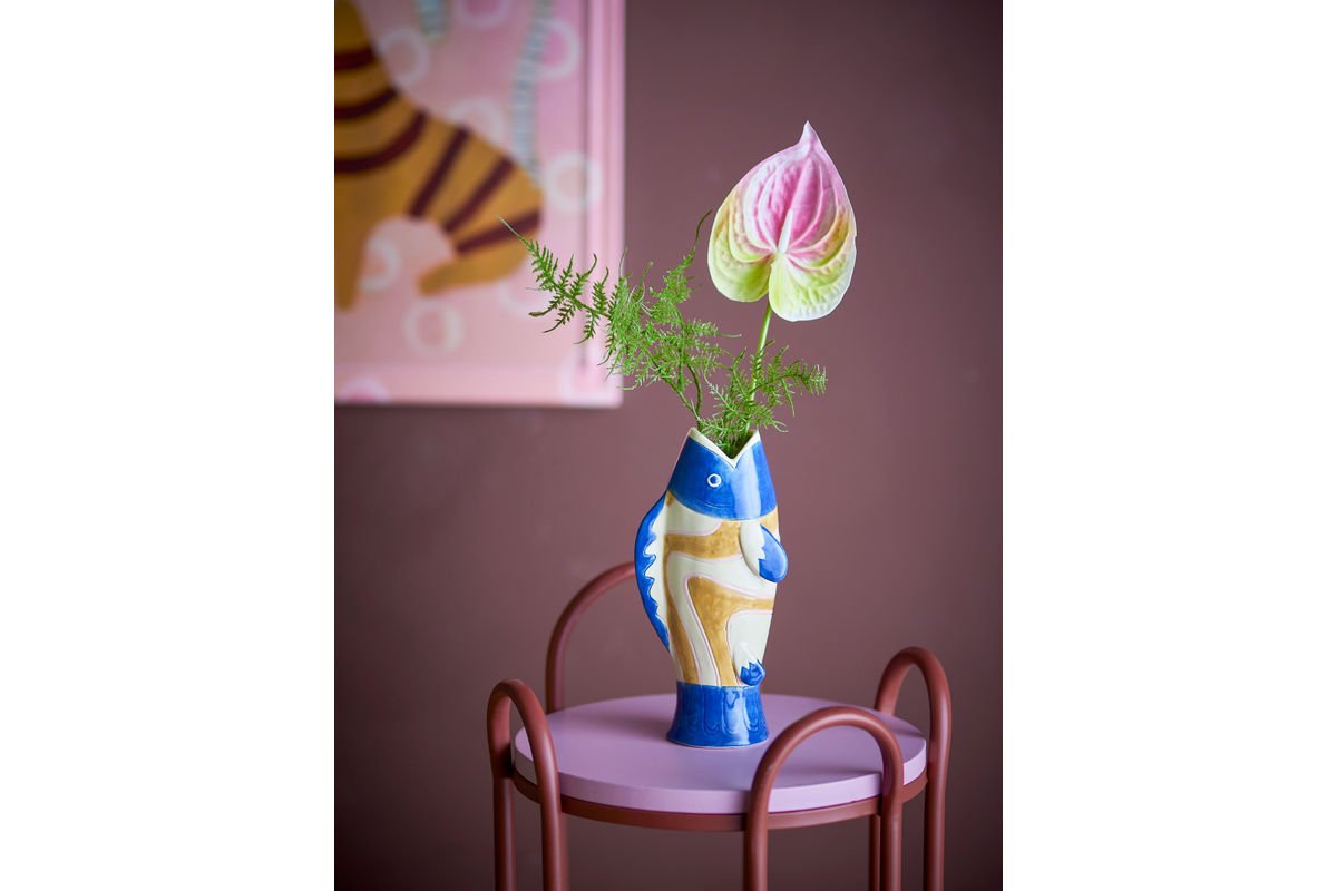 Vase "Maris" – Blue Stoneware