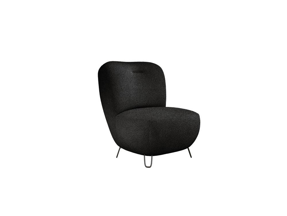 Designer armchair Tokyo in bouclé