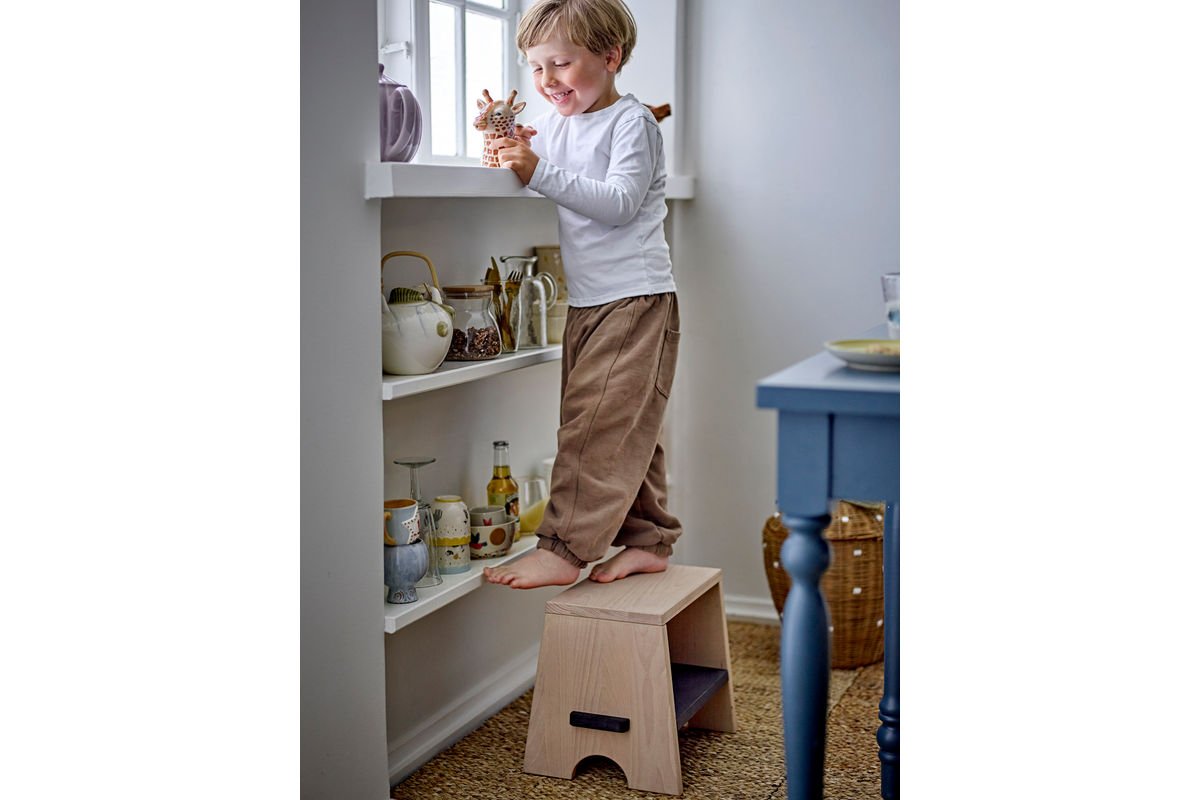 Children's Stool Nina – Step Stool Made of Beech Wood for Bathroom & Kitchen