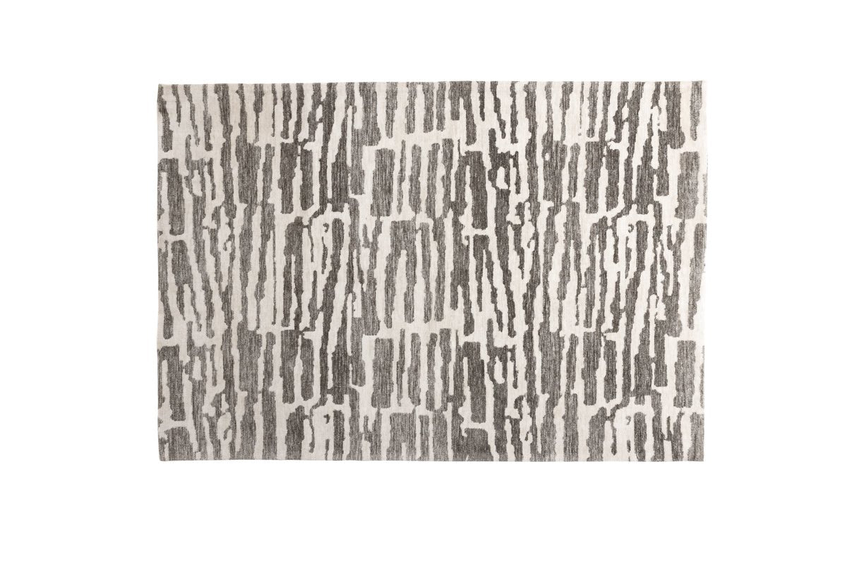 Teppich Inara – in Beige oder Grau aus Polyester & Baumwolle