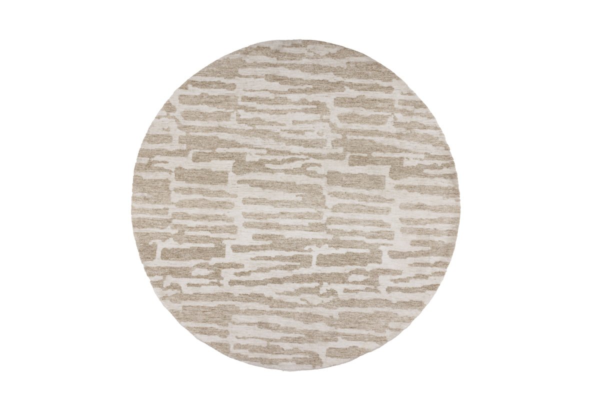 Carpet Vano – round shape in Beige