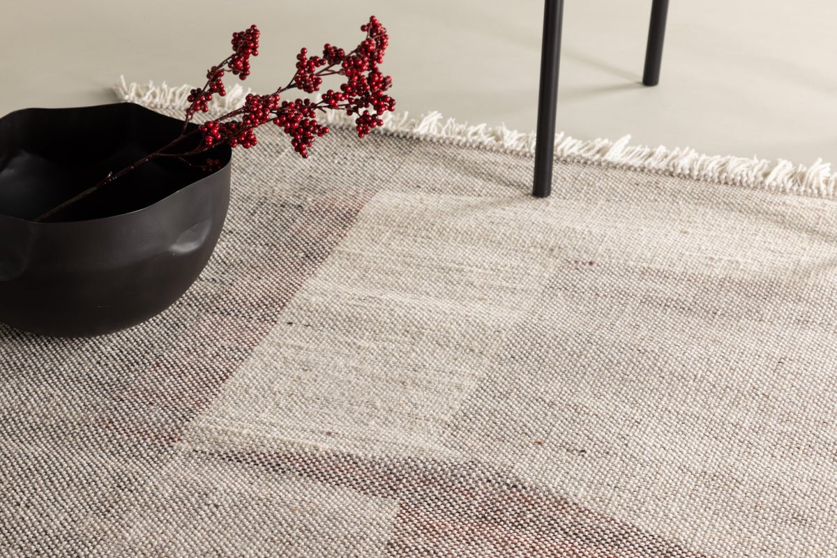 Teppich Nerio – mit Fransen aus Wolle & Polyester