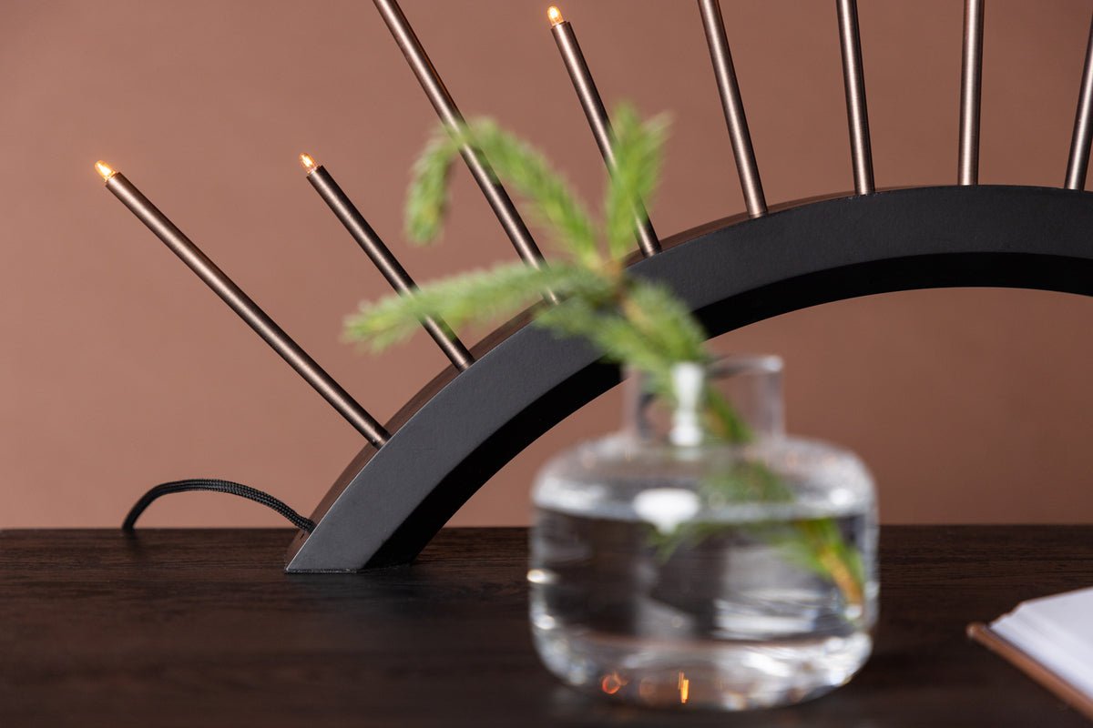 Christmas lighting Luma - round arch Beige or Black