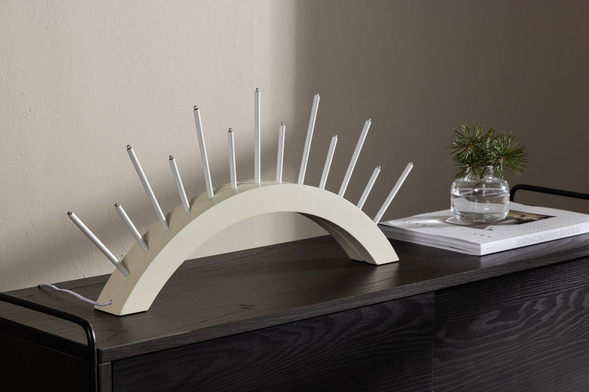 Christmas lighting Luma - round arch Beige or Black