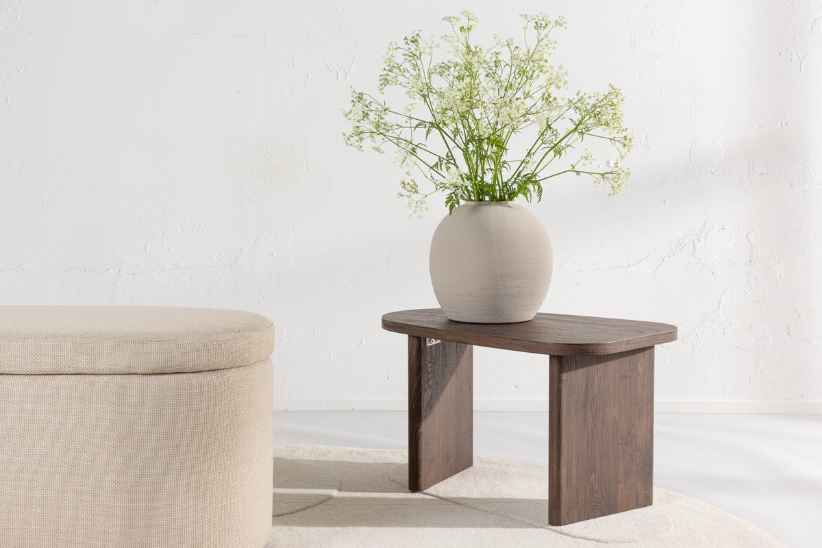 Side table Taro – in Black, Dark Brown or Light Gray