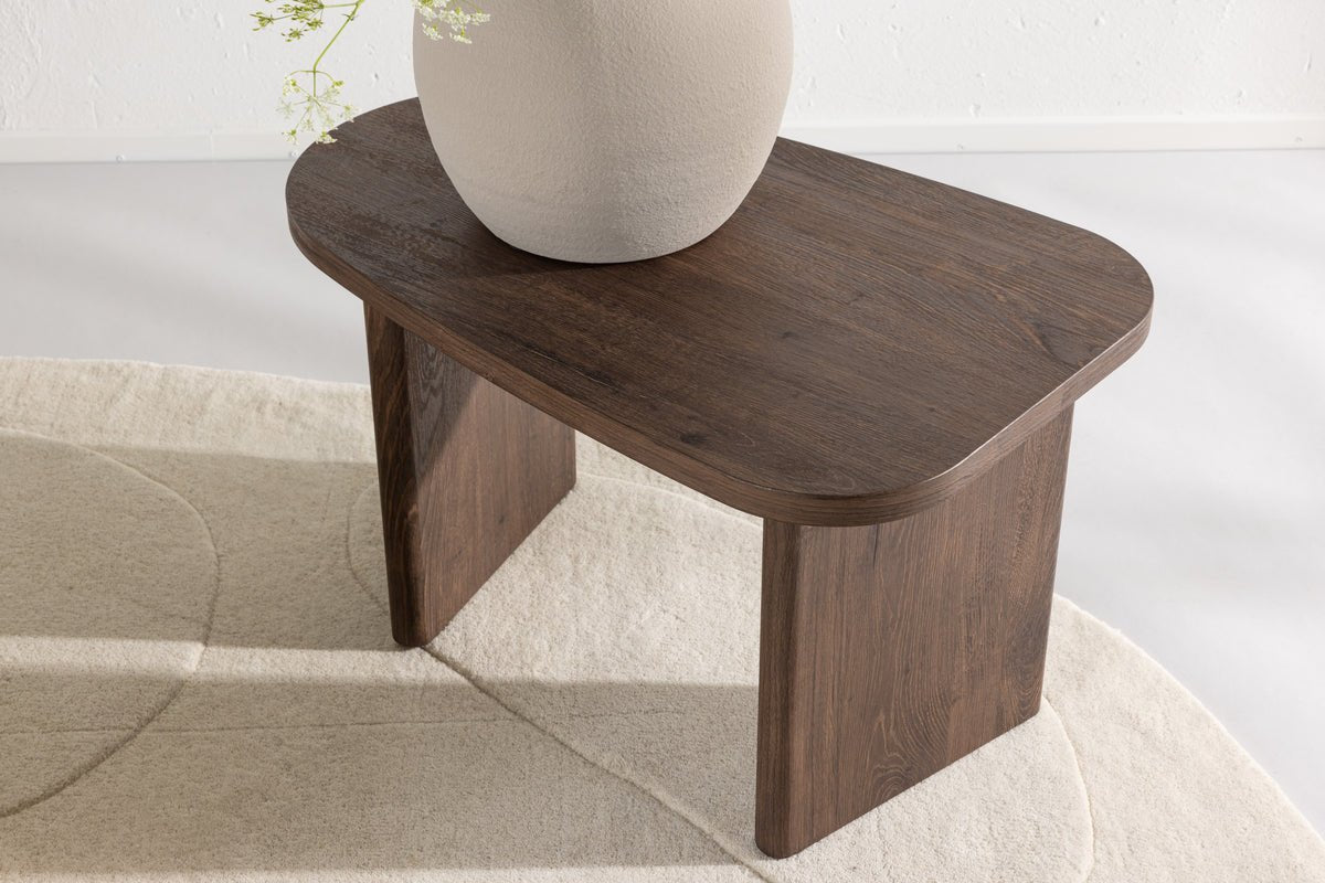 Side table Taro – in Black, Dark Brown or Light Gray