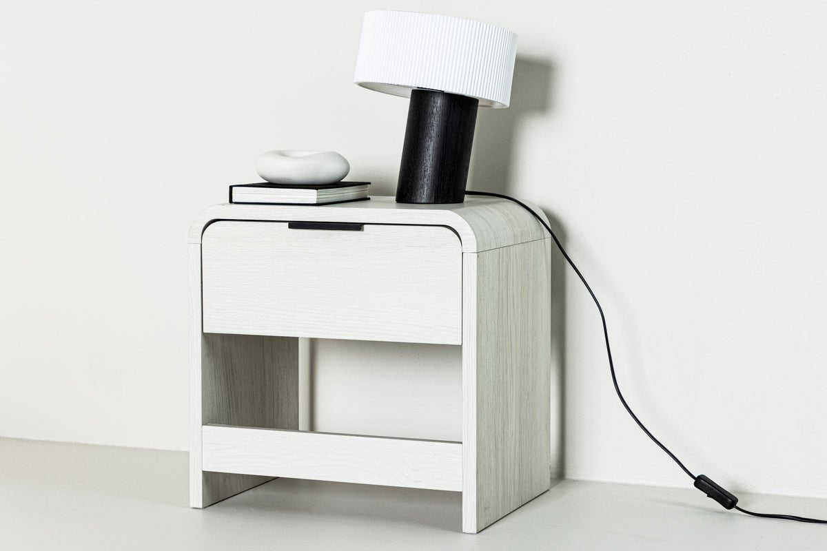 Side table Mina – in White with drawer