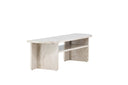 Designer TV lowboard Larenzo - Beige in marble look