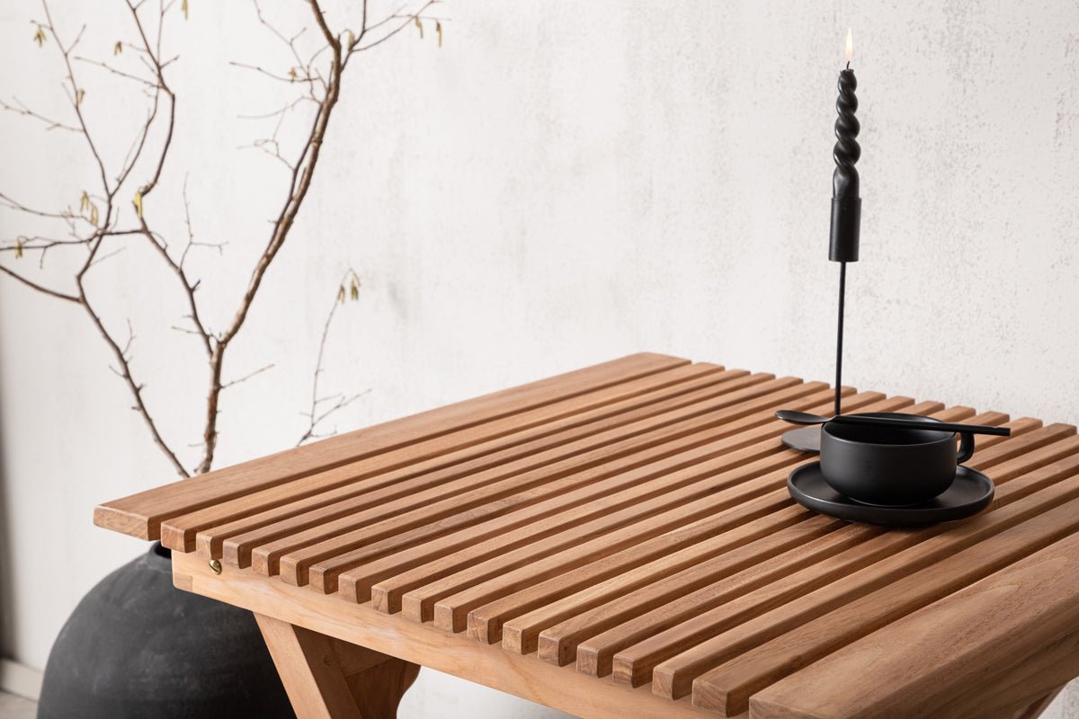 Garden table Taneva - a foldable table made of high-quality teak wood