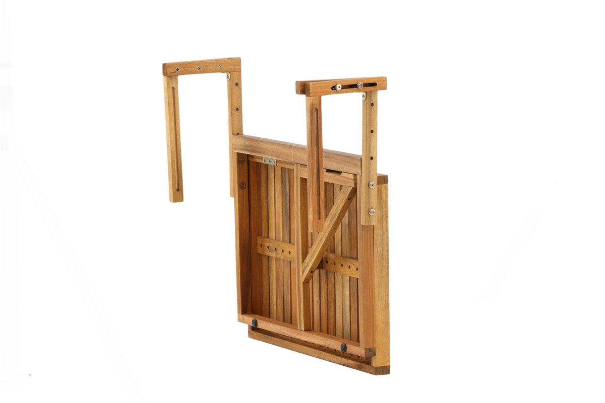 Garden table Seraya - with practical folding function made of acacia wood for balconies