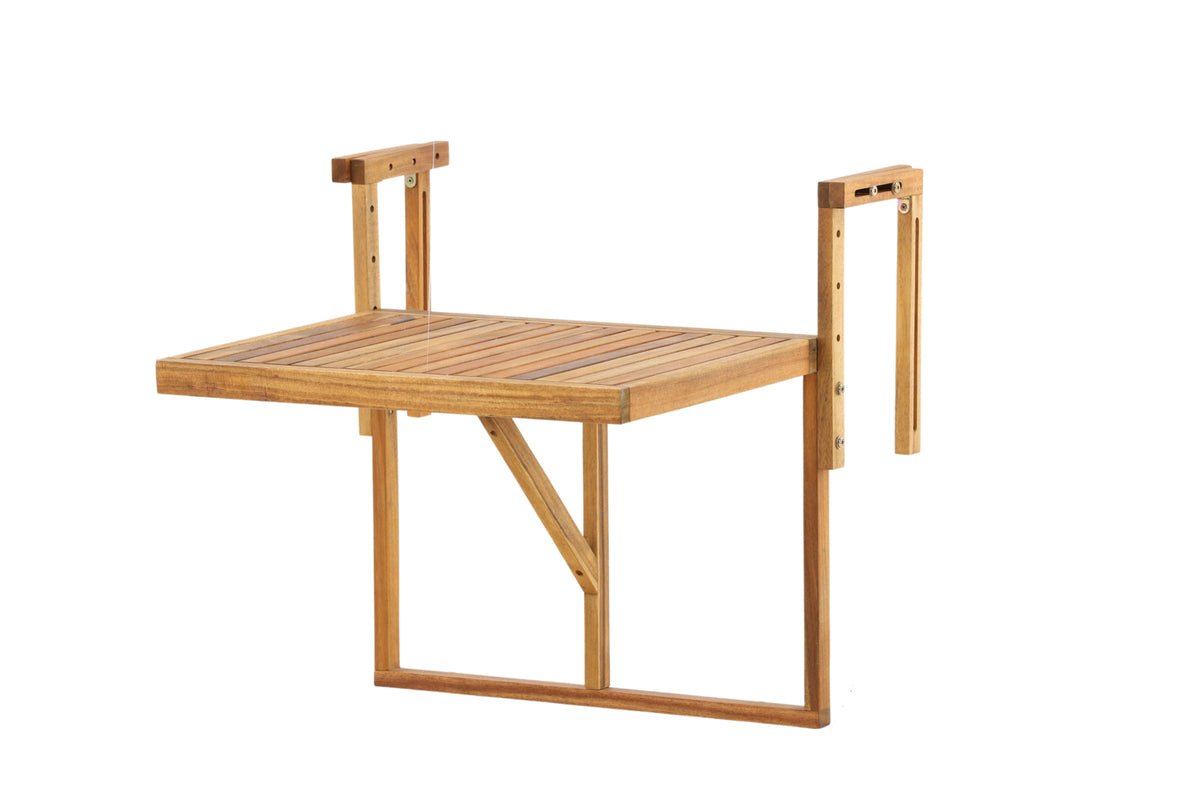 Garden table Seraya - with practical folding function made of acacia wood for balconies