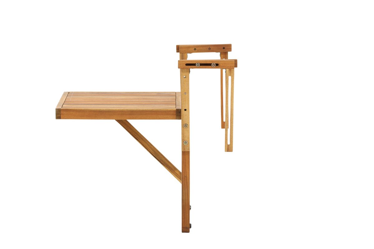 Garden table Seraya - with practical folding function made of acacia wood for balconies