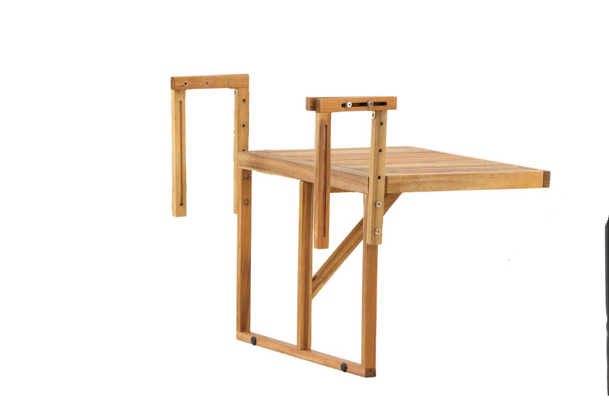 Garden table Seraya - with practical folding function made of acacia wood for balconies