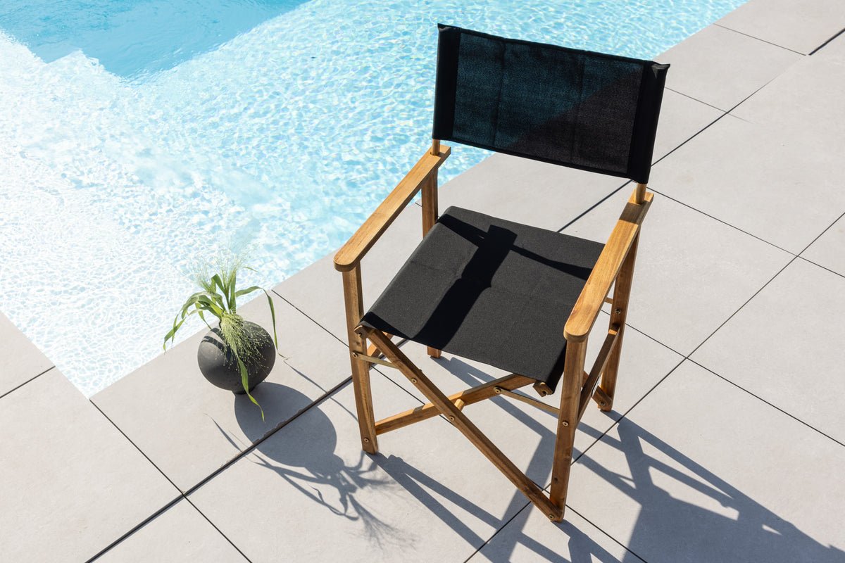 2-piece set - Garden chair Marlene made of acacia/polyester